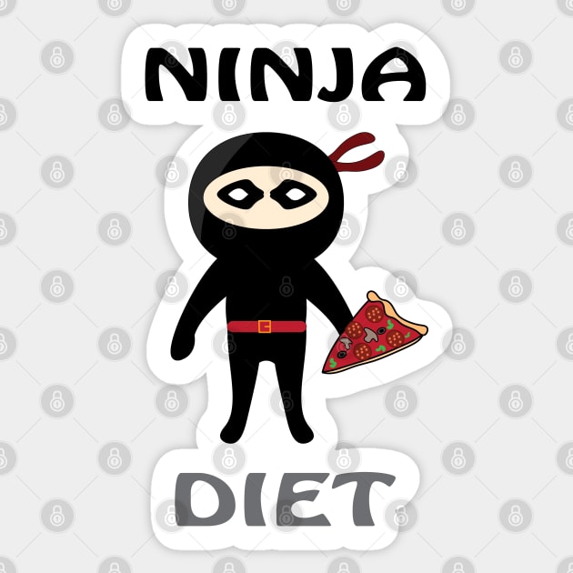 Ninja Diet Sticker by Mathew Graphic